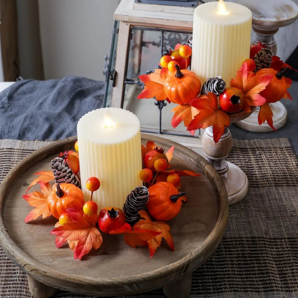 Simulated Maple Leaf Candlestick