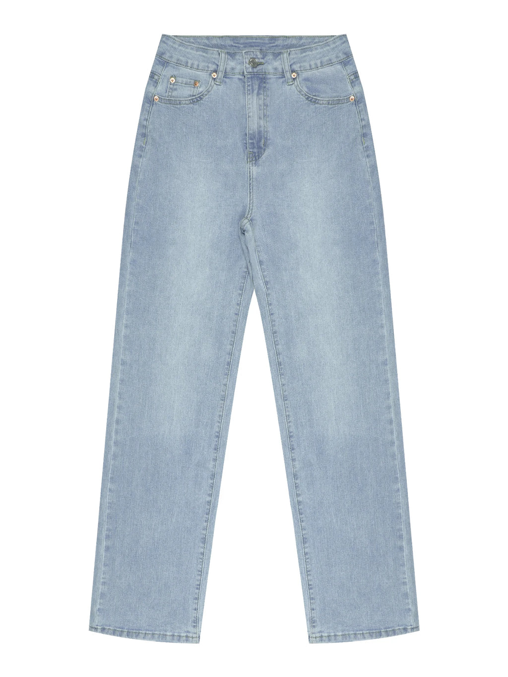 Fashionable and versatile straight-leg casual Women's jeans