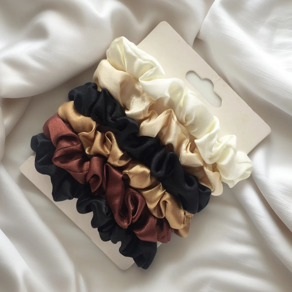 6Pcs Elegant Hair Scrunchies