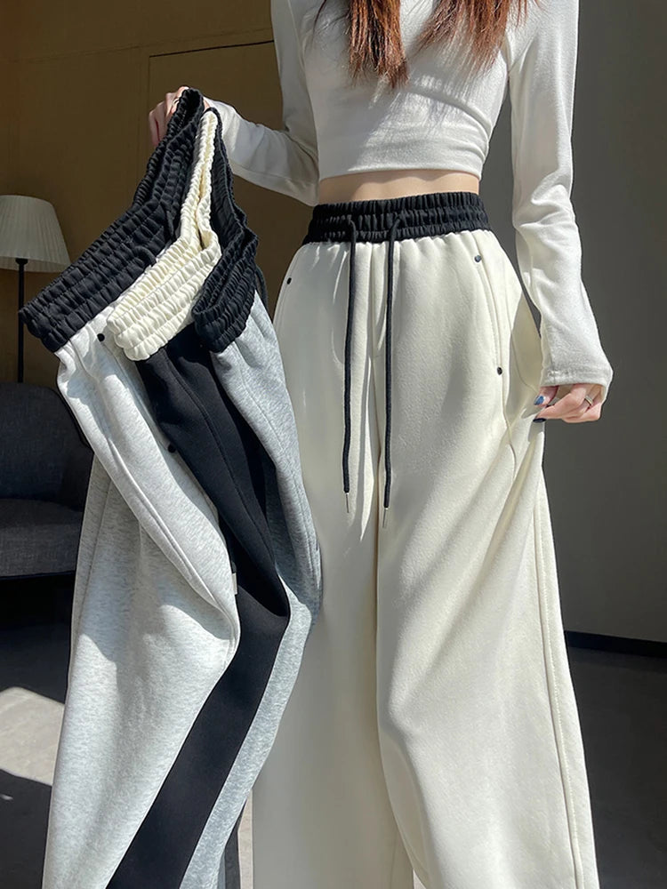 Loose Vintage Casual Sweatpants Women High