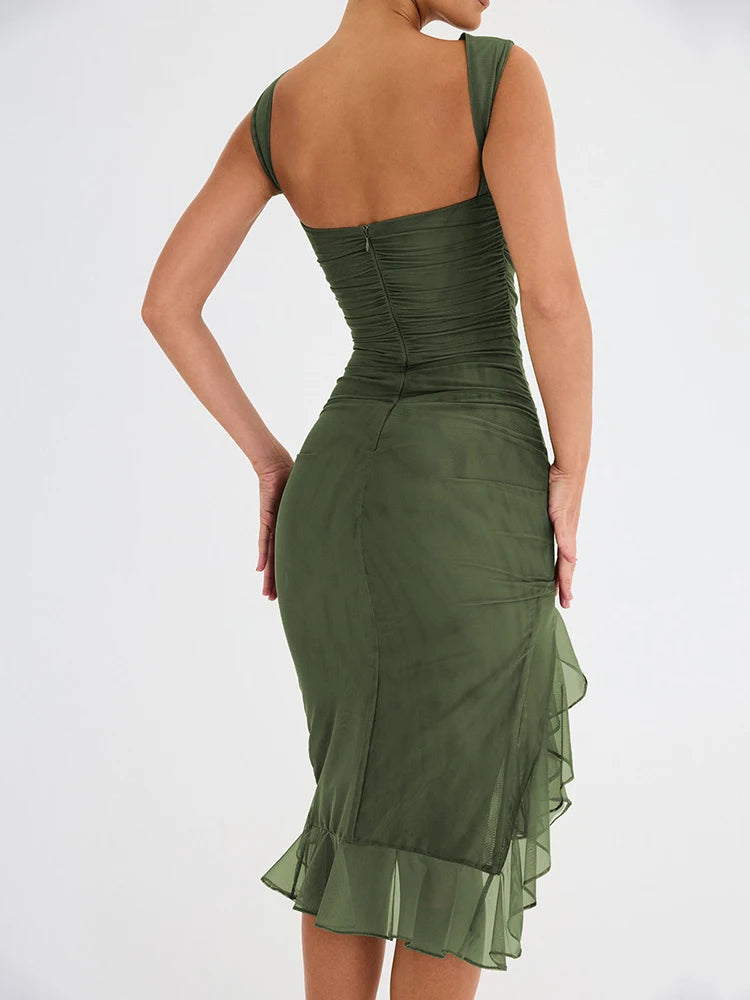Dress For Women Robe Summer New Backless Sleeveless