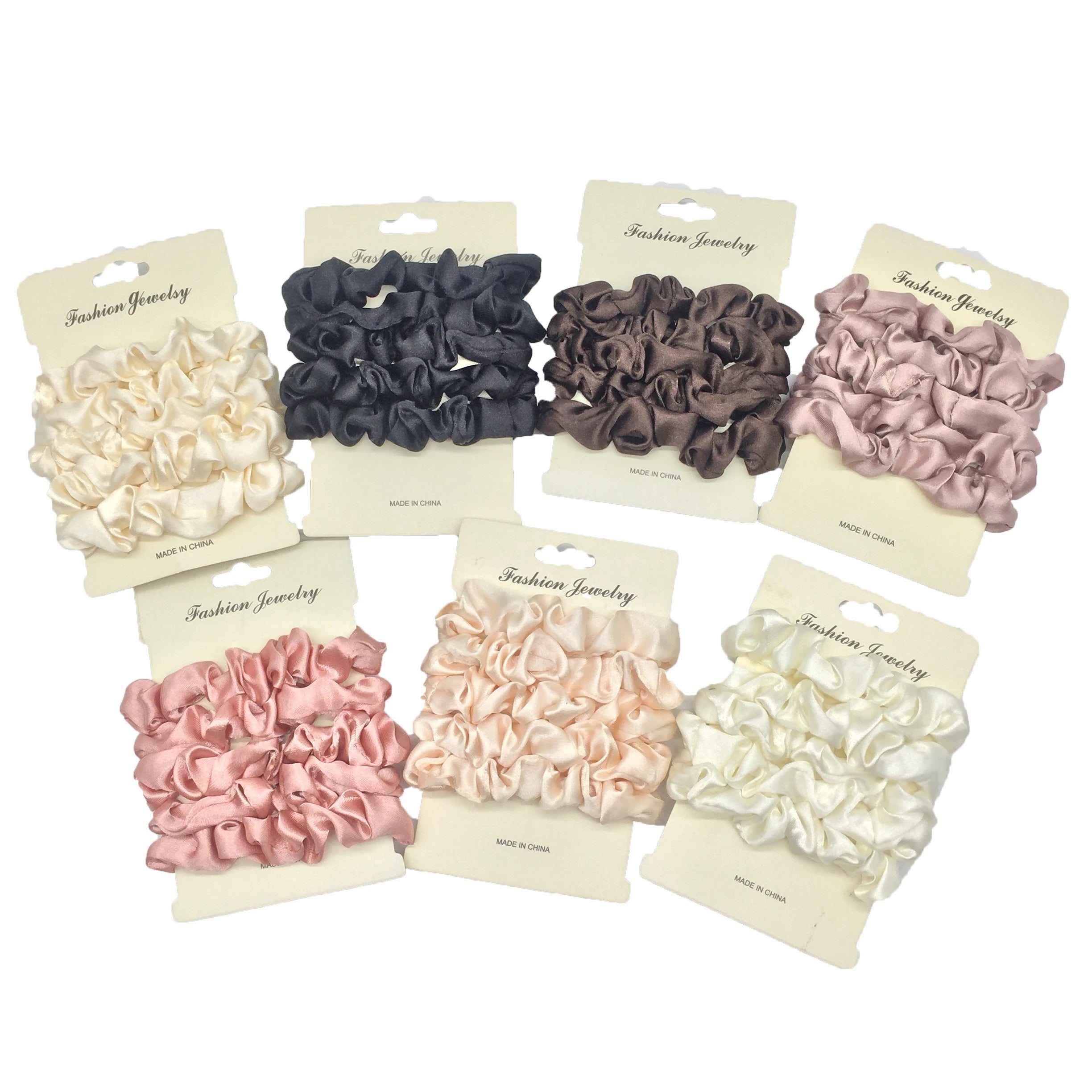 6Pcs Elegant Hair Scrunchies