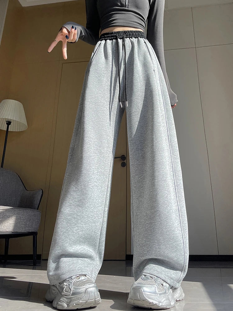 Loose Vintage Casual Sweatpants Women High