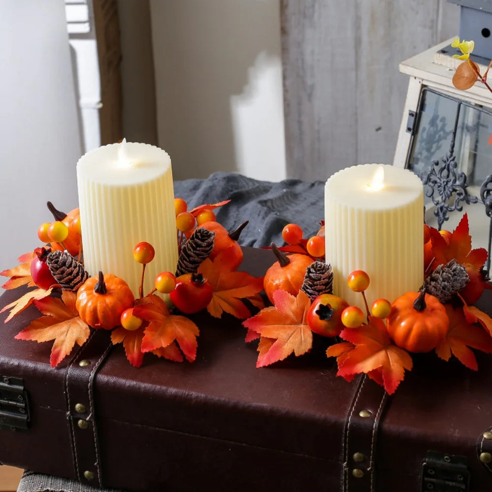 Simulated Maple Leaf Candlestick