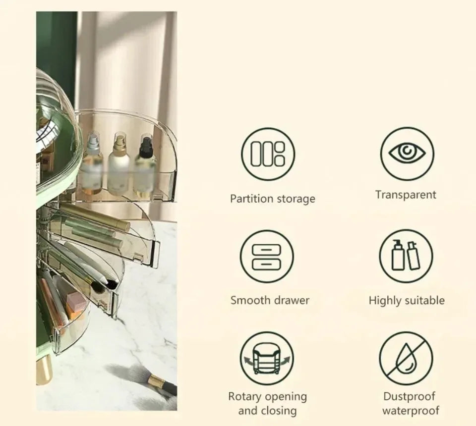 Transparent Jewelry Cosmetic Storage Box