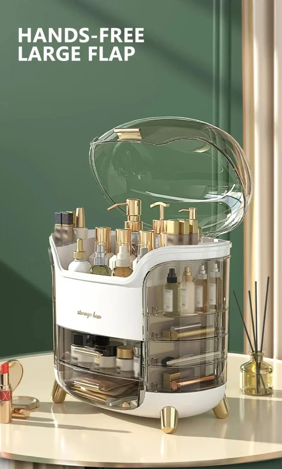 Transparent Jewelry Cosmetic Storage Box