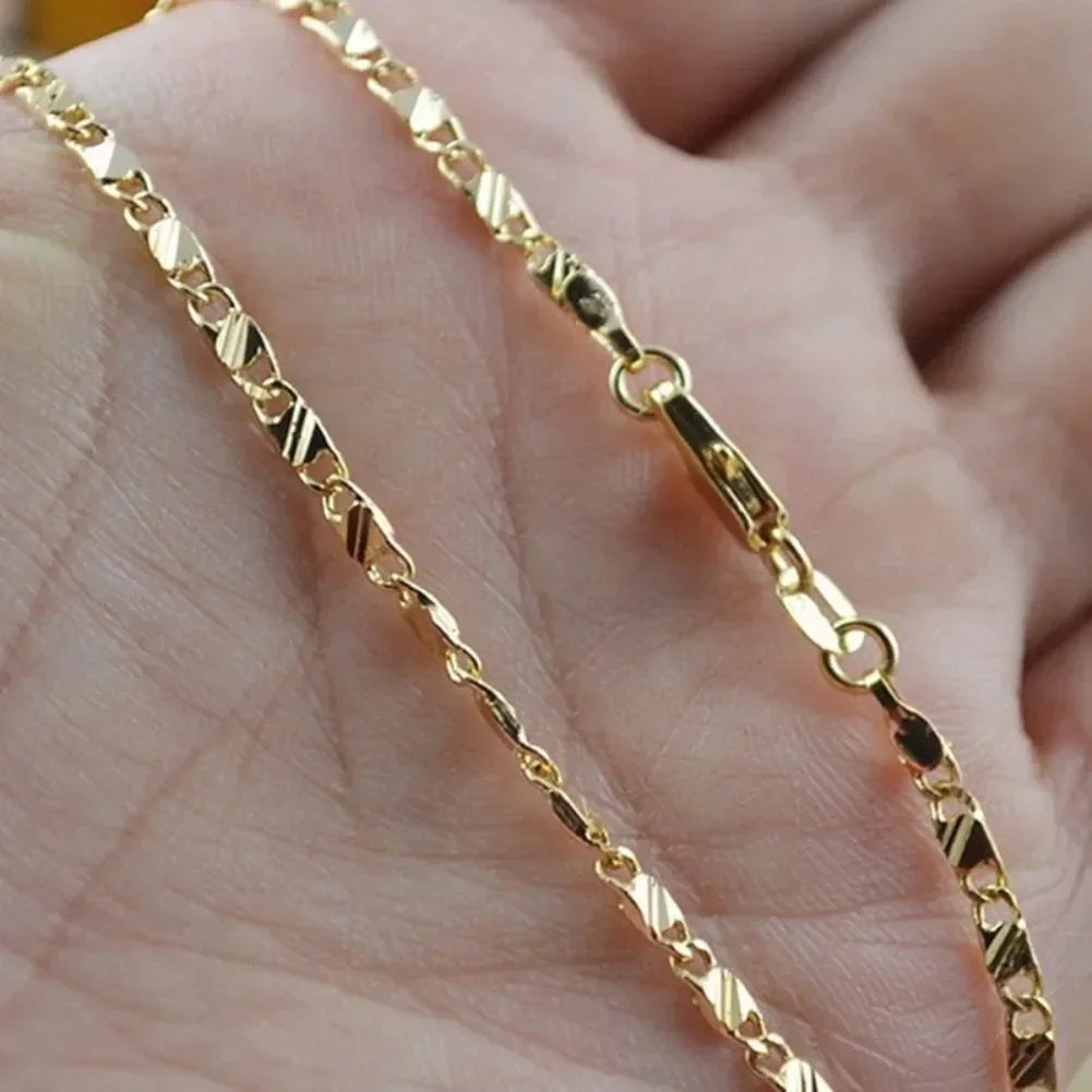 40-75cm 18k Gold Color
