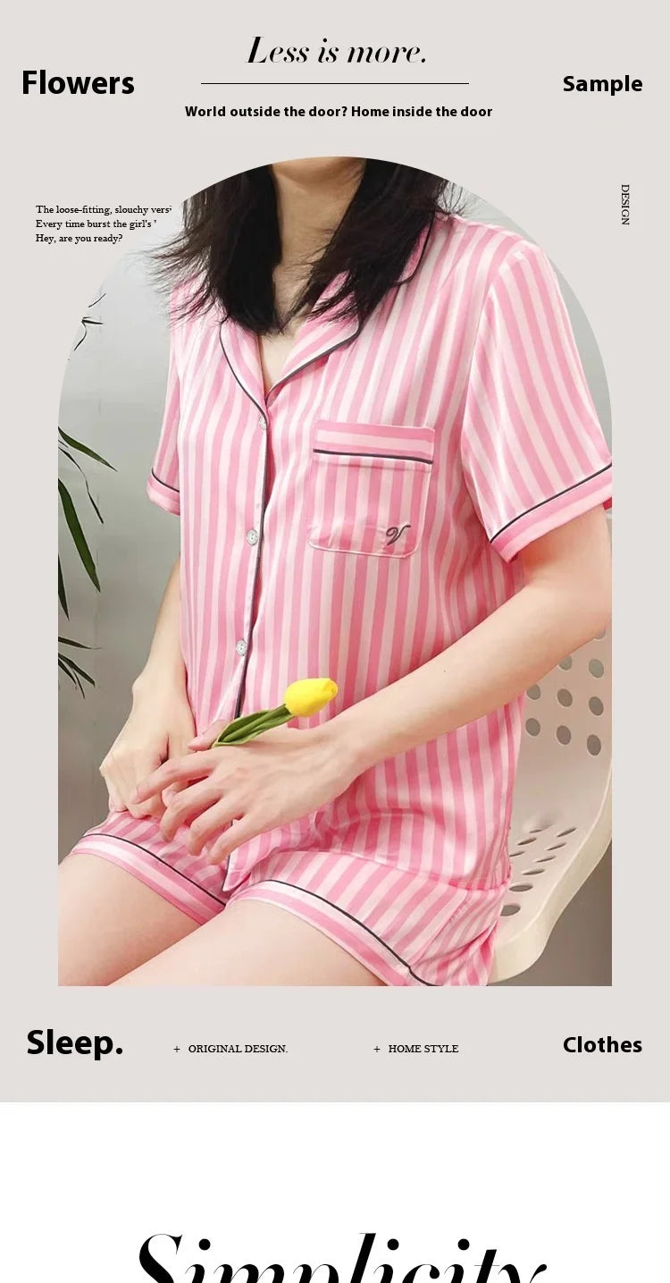 Large Size Women Pajamas Set Short
