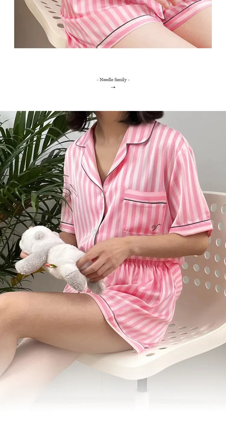 Large Size Women Pajamas Set Short