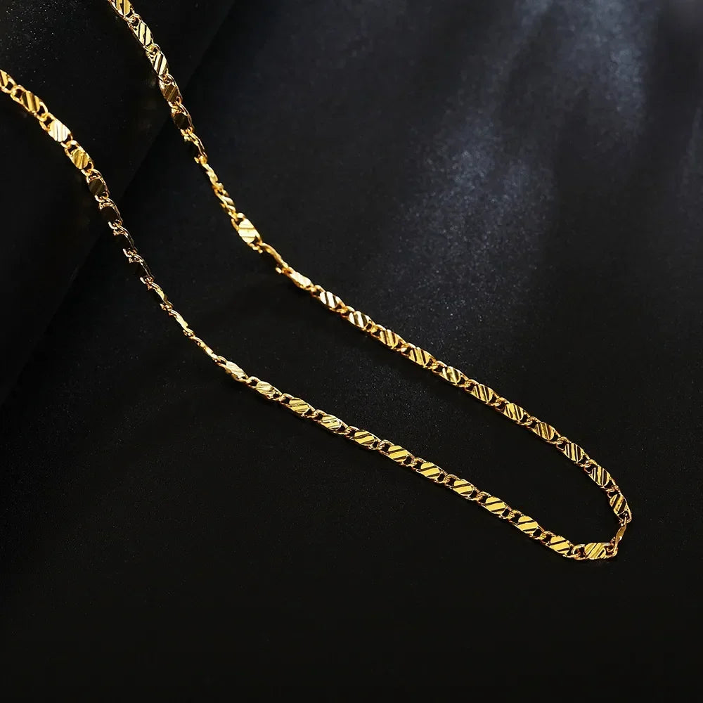 40-75cm 18k Gold Color
