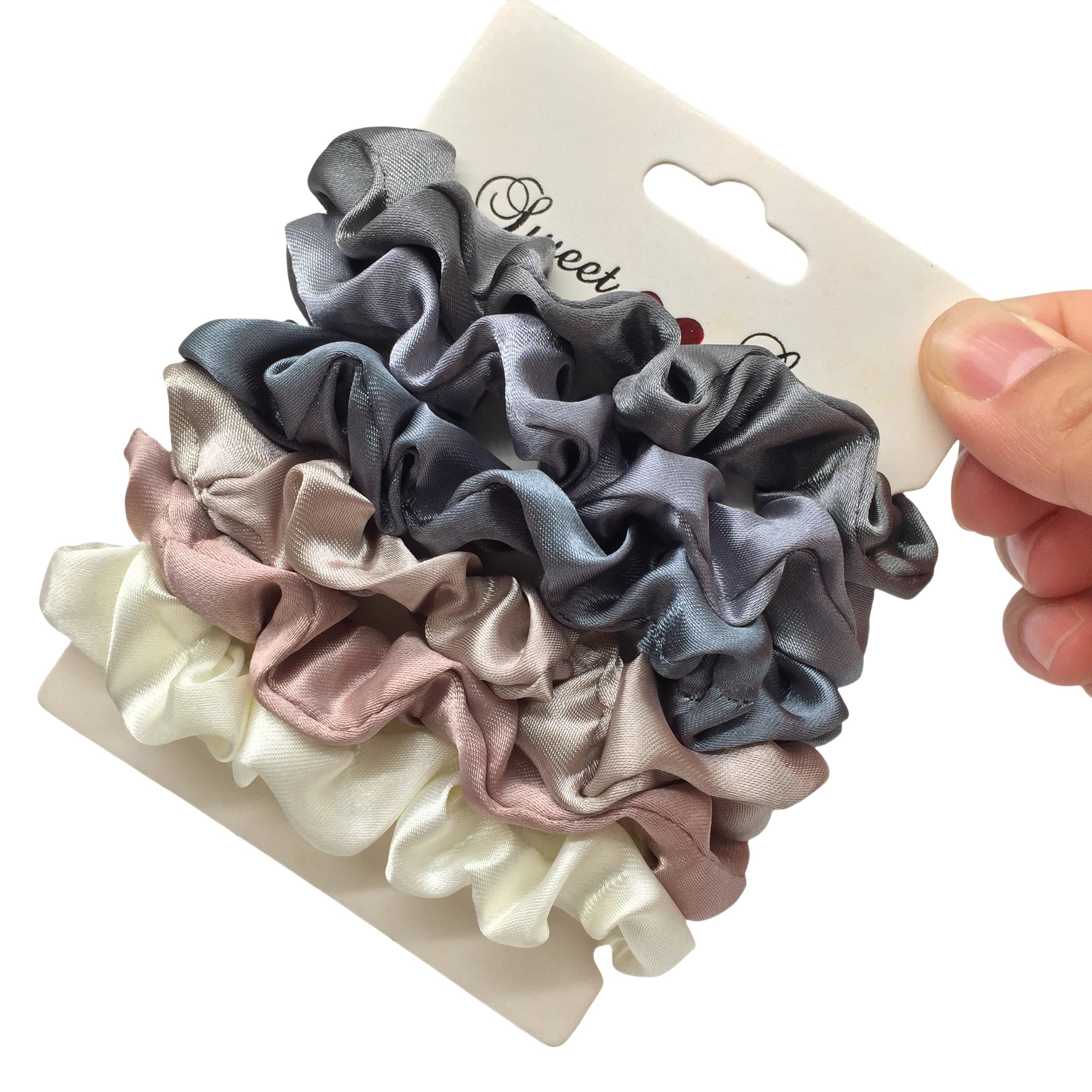 6Pcs Elegant Hair Scrunchies