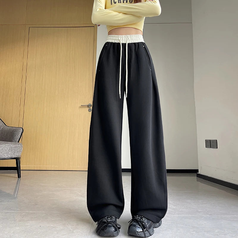 Loose Vintage Casual Sweatpants Women High