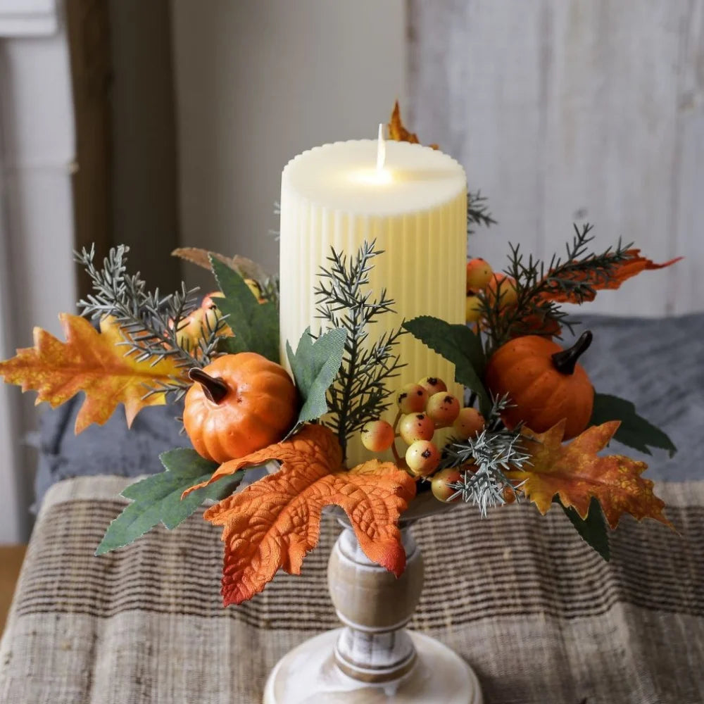 Simulated Maple Leaf Candlestick