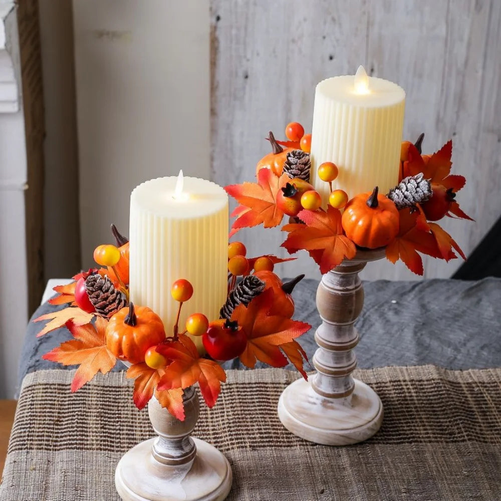 Simulated Maple Leaf Candlestick