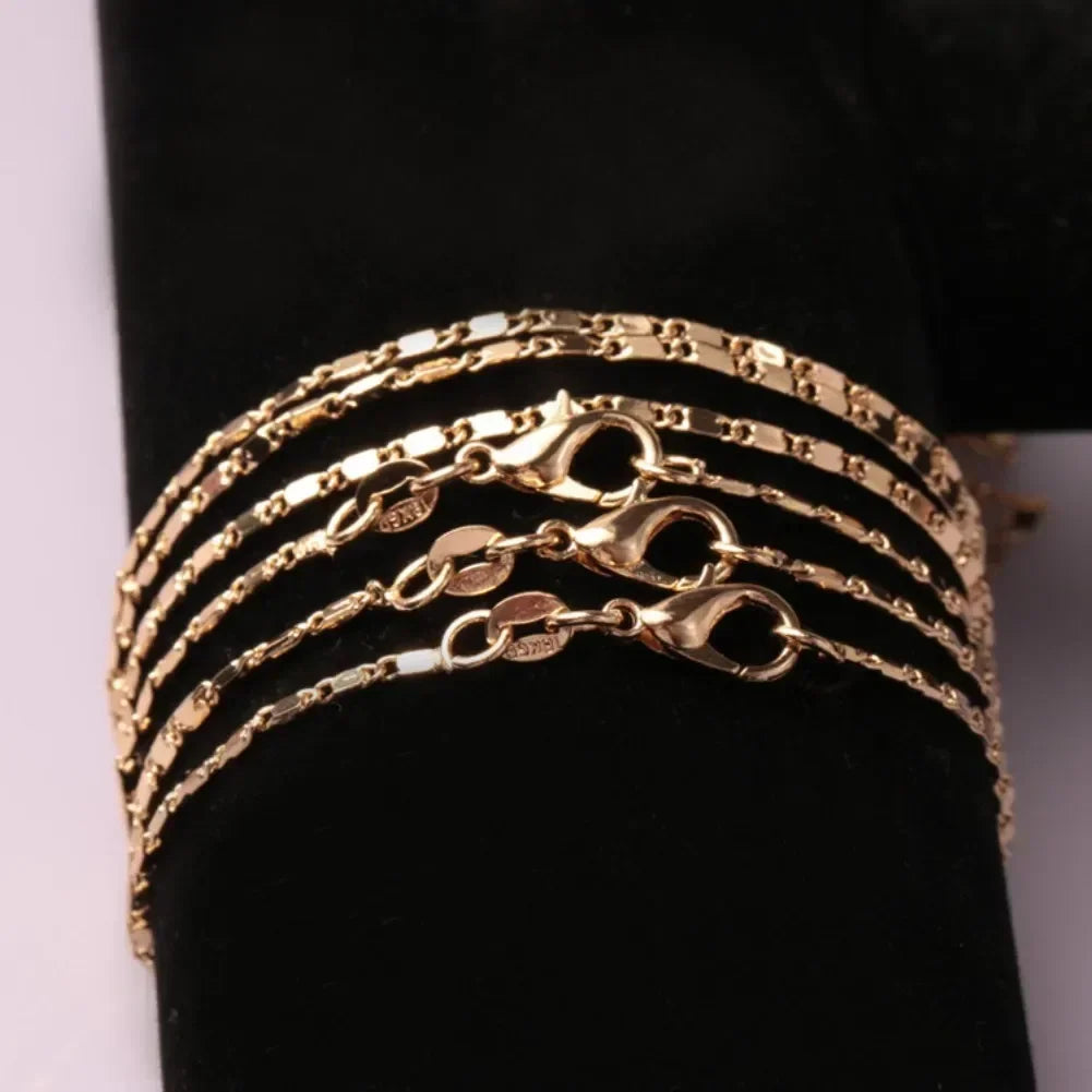 40-75cm 18k Gold Color