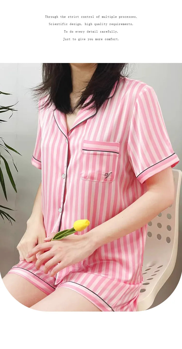 Large Size Women Pajamas Set Short