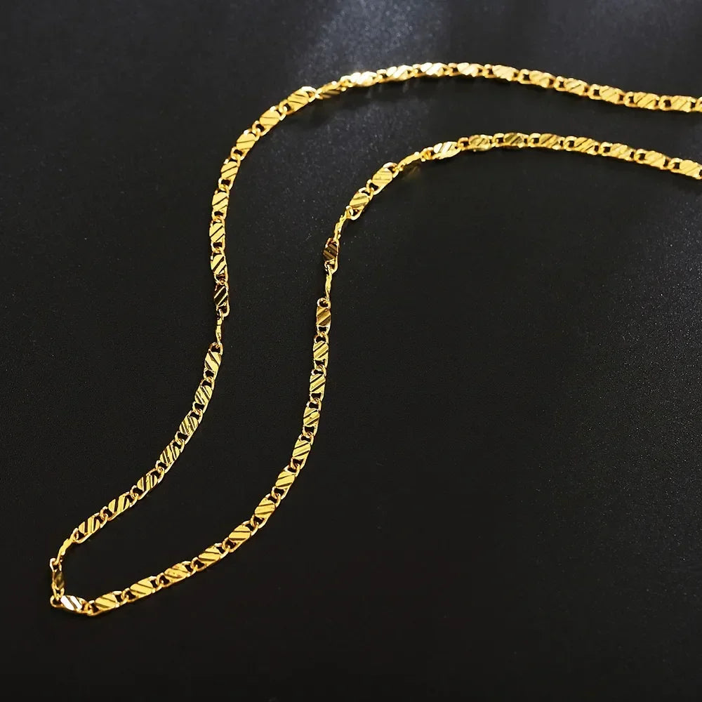 40-75cm 18k Gold Color