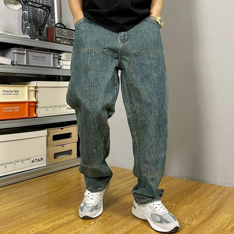 Jeans Men's Loose Straight Leg