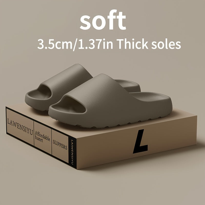 Comfy Non Slip Solid Color Open
