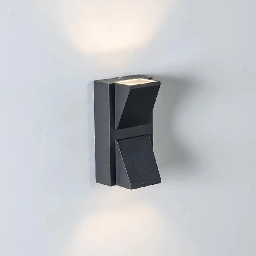 Aplica LED Scarlat Exterior, 6W, Negru, Metal, IP65, 3000K