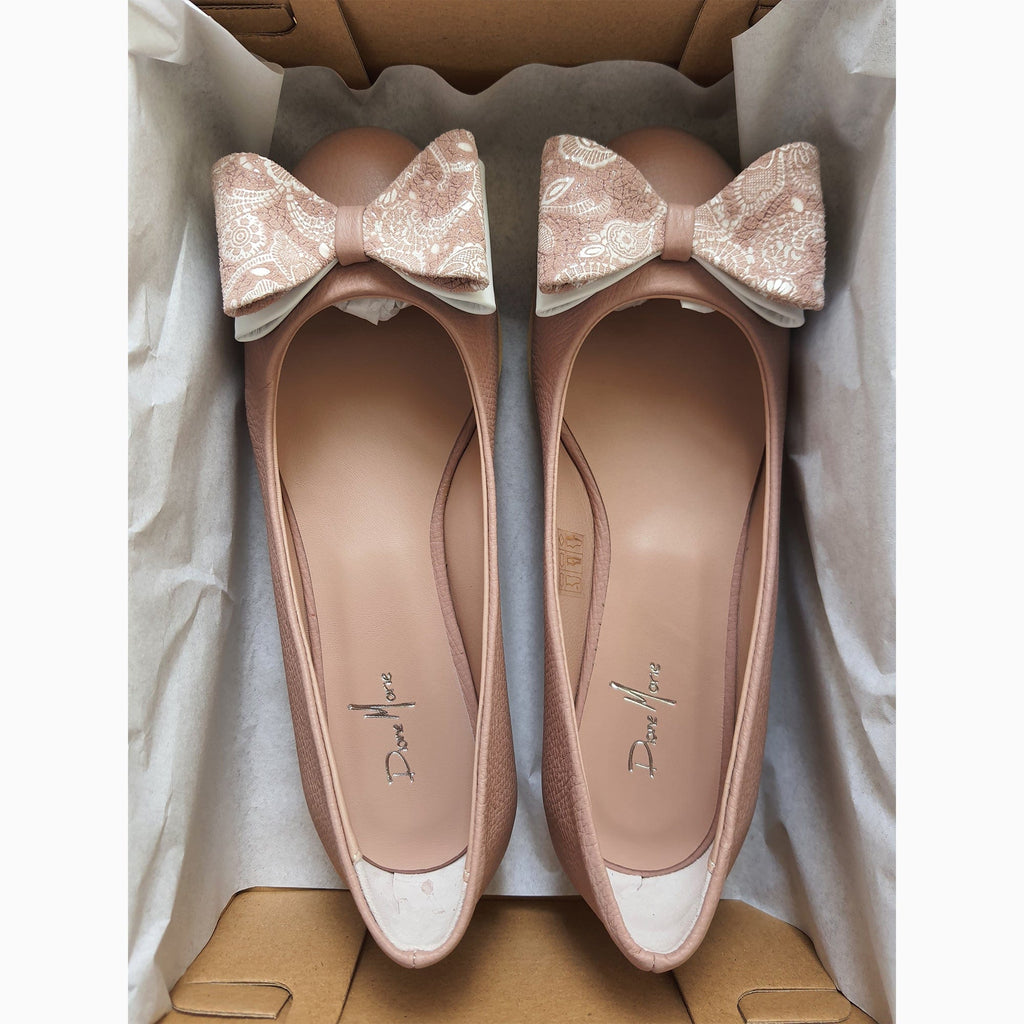 Balerini din piele naturala grej funde Vancouver