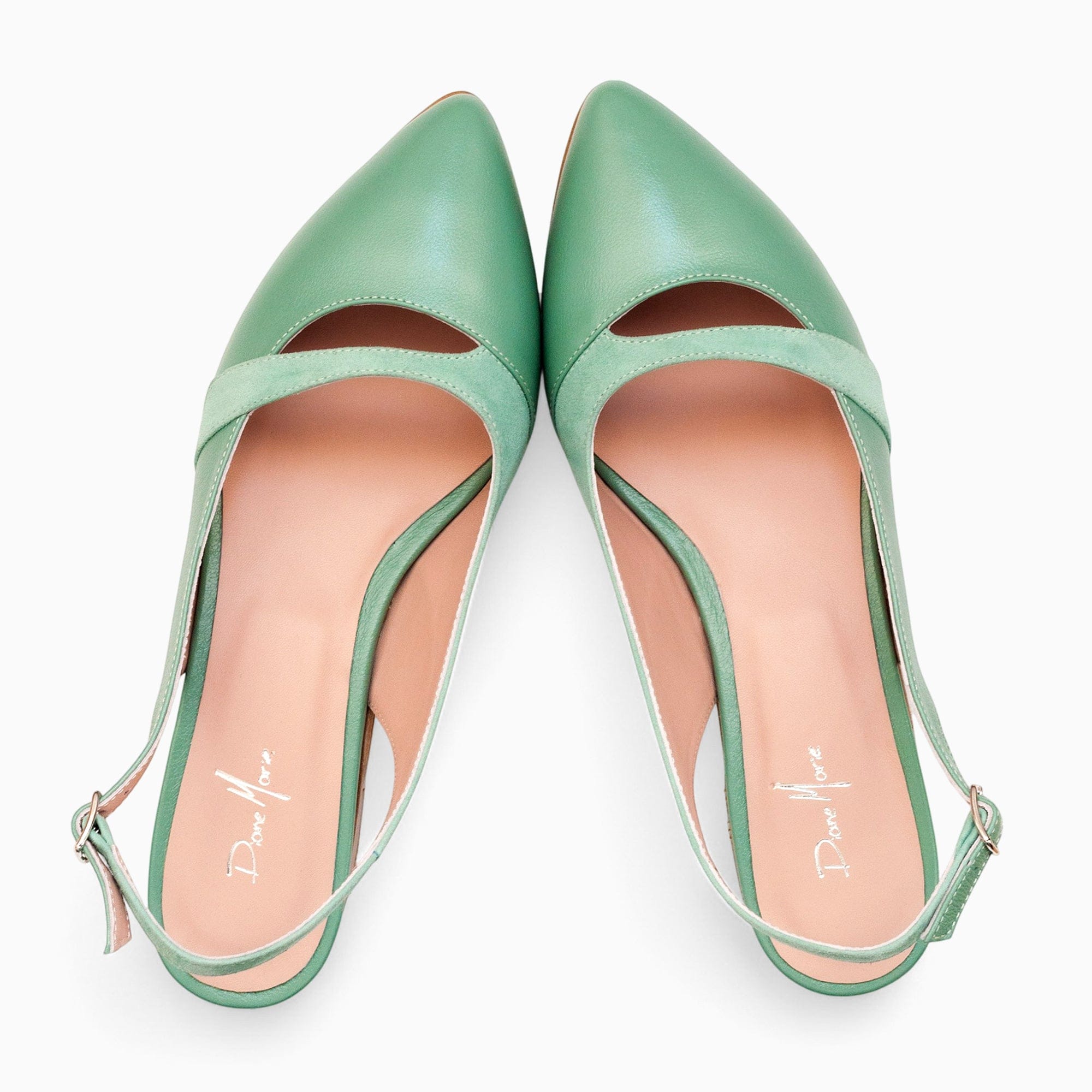 Balerini din piele naturala vernil Kennedy