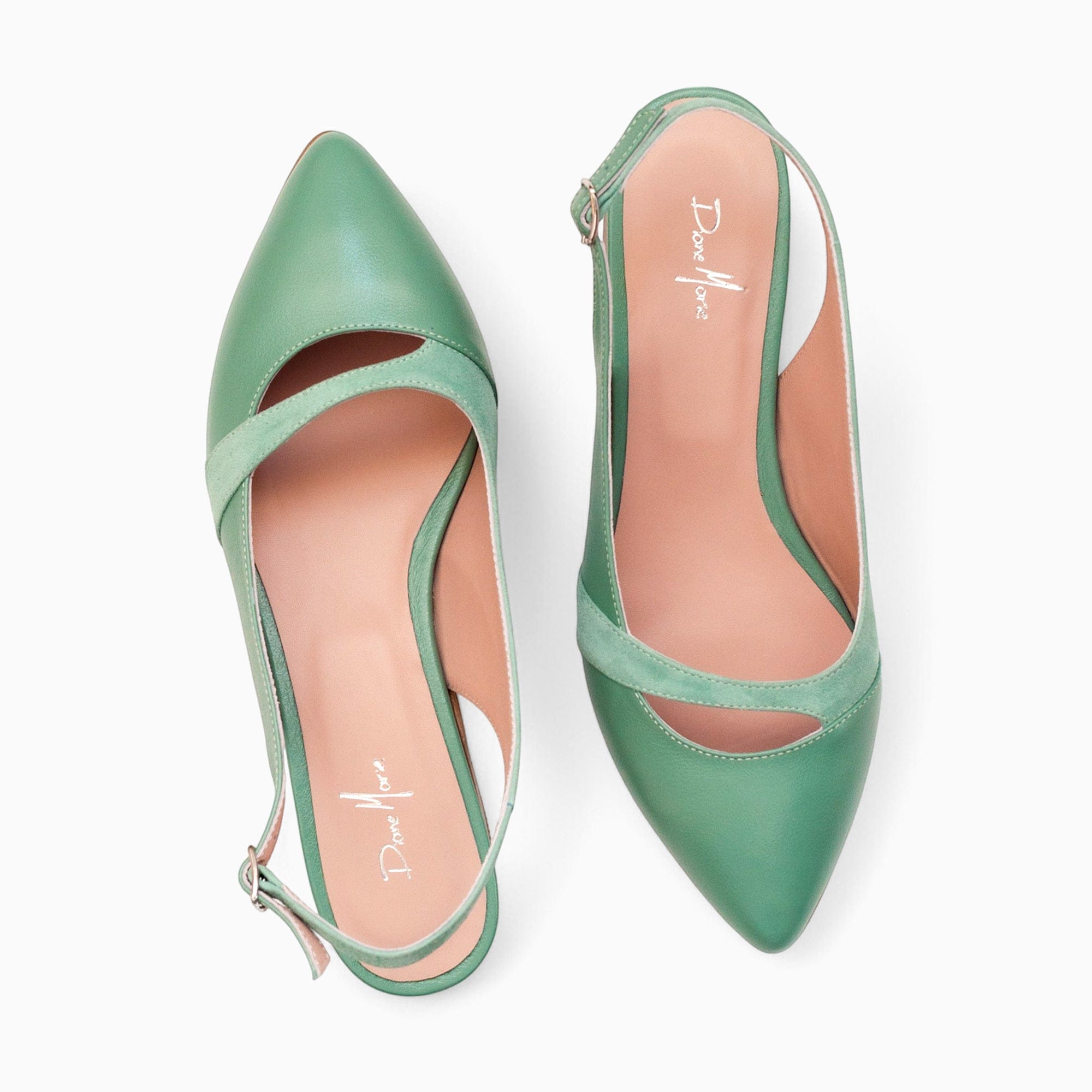 Balerini din piele naturala vernil Kennedy