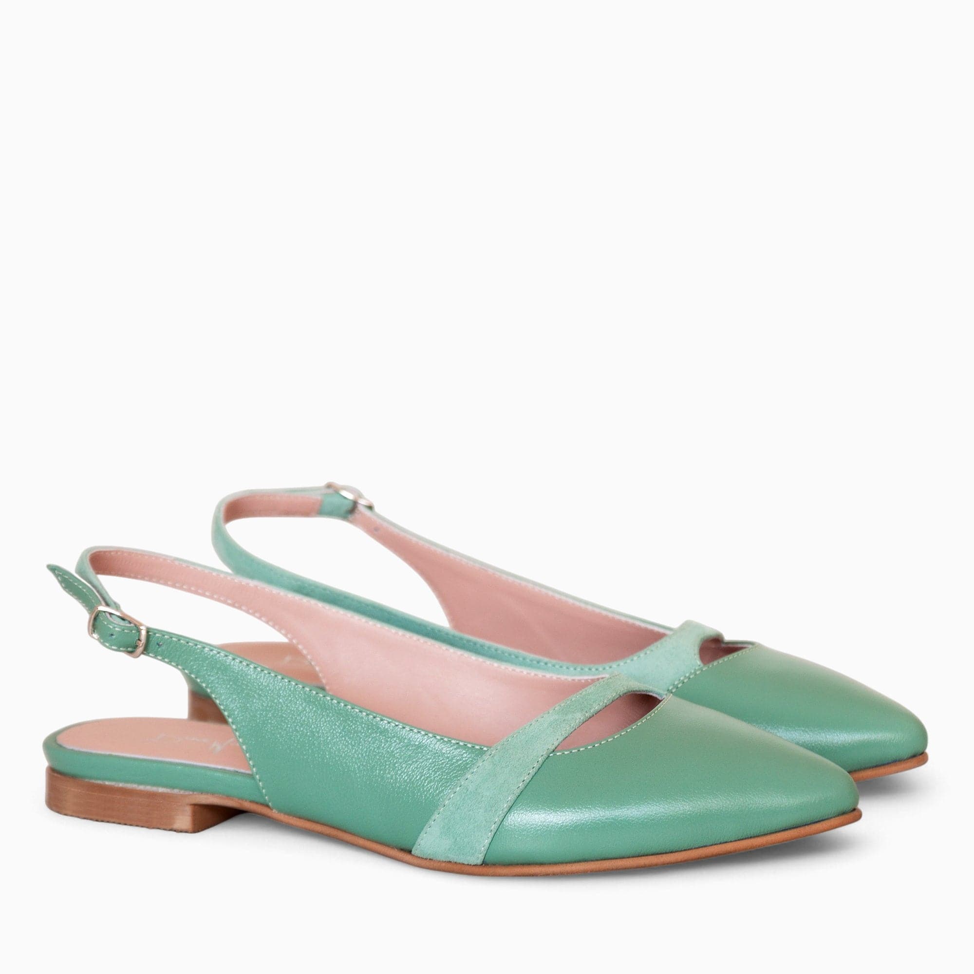 Balerini din piele naturala vernil Kennedy