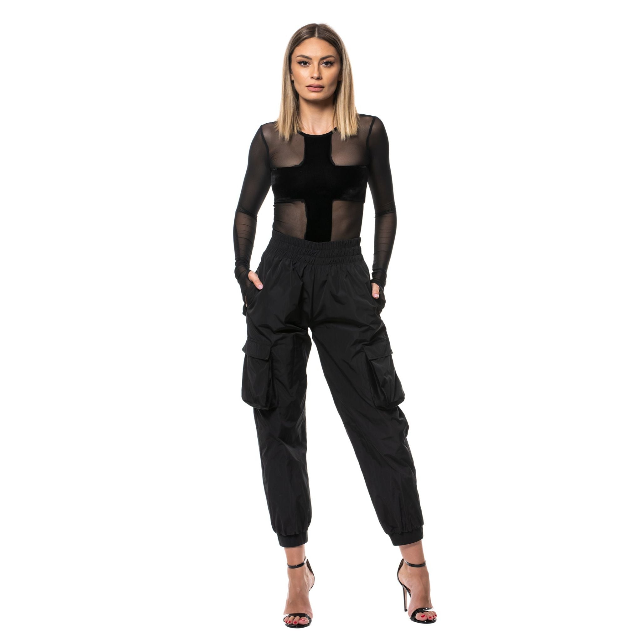 Top din tulle si catifea Backstage