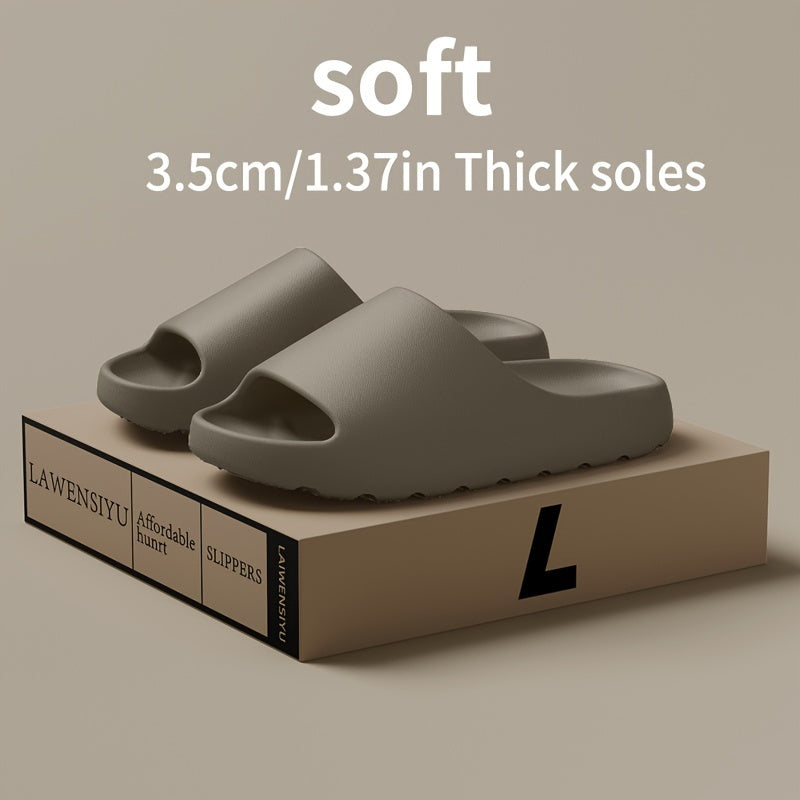 Comfy Non Slip Solid Color Open