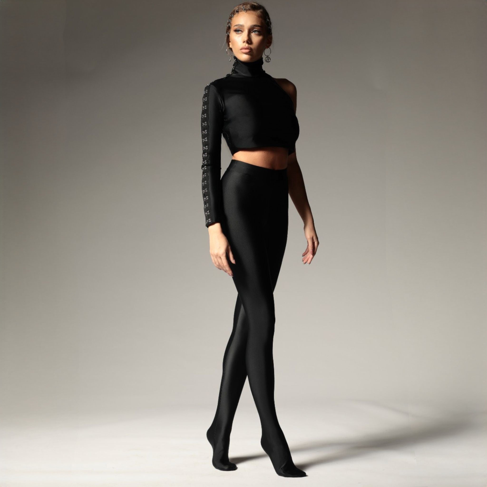 Bustiera din lycra cu o maneca New York