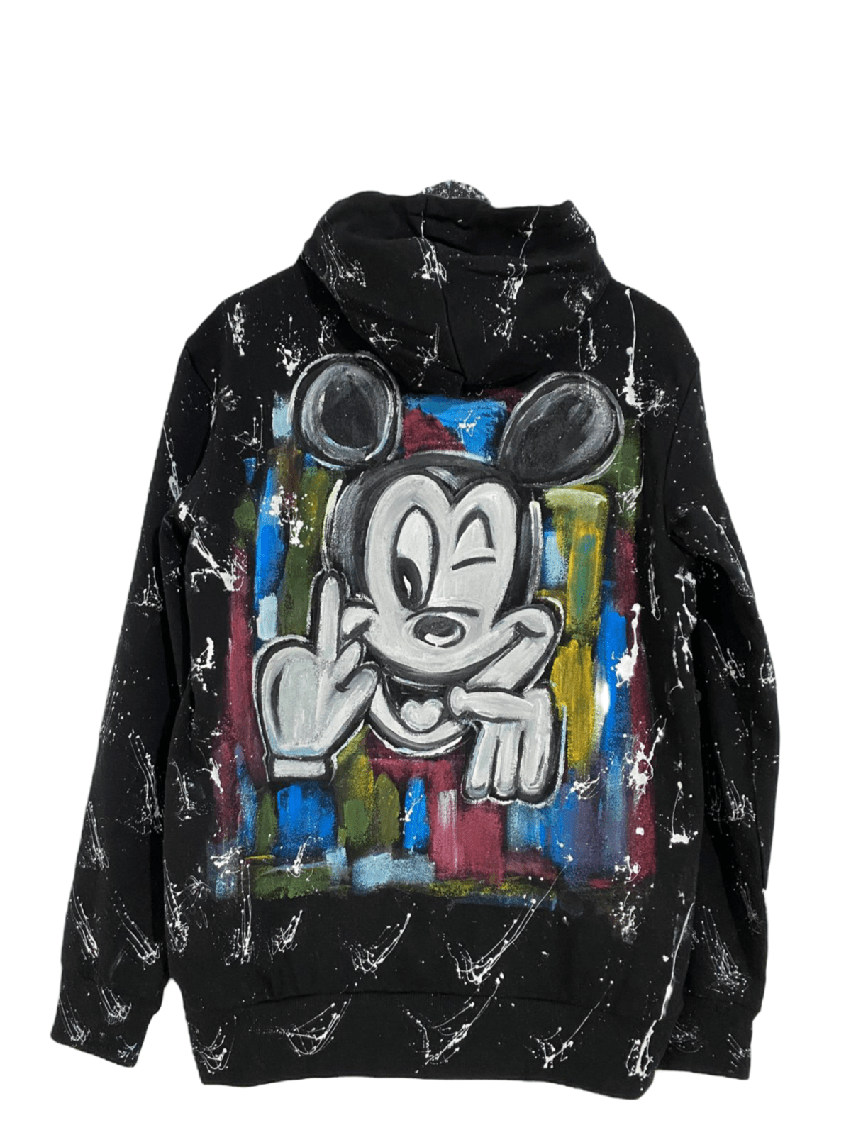 Hand painted mickey hoodie