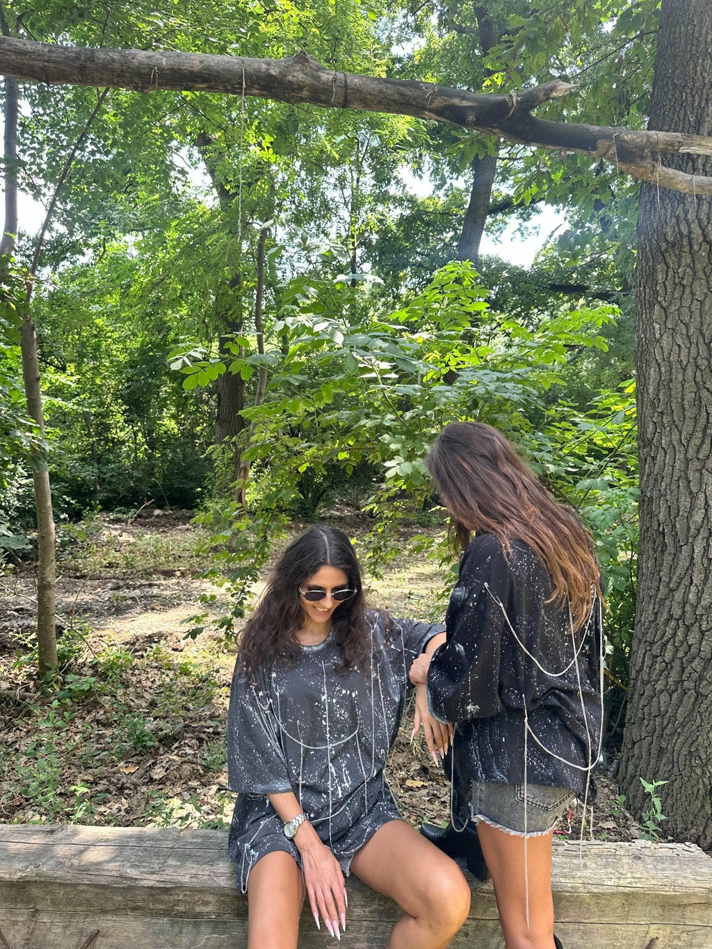 Oversize splash t shirt