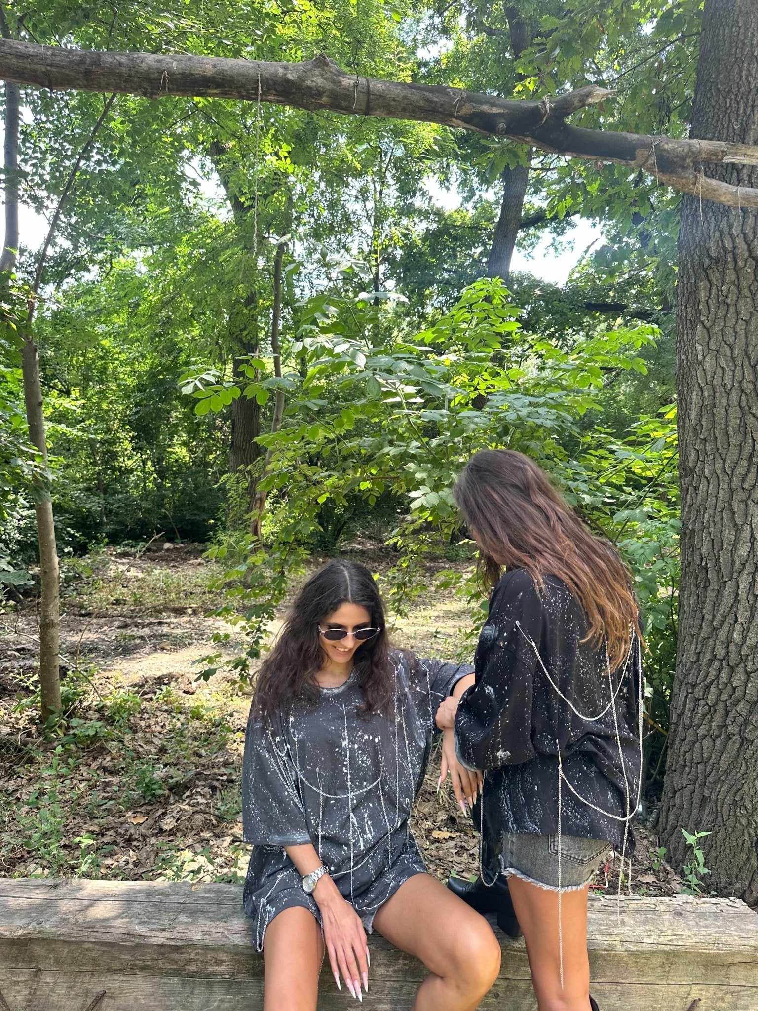 Oversize splash t shirt