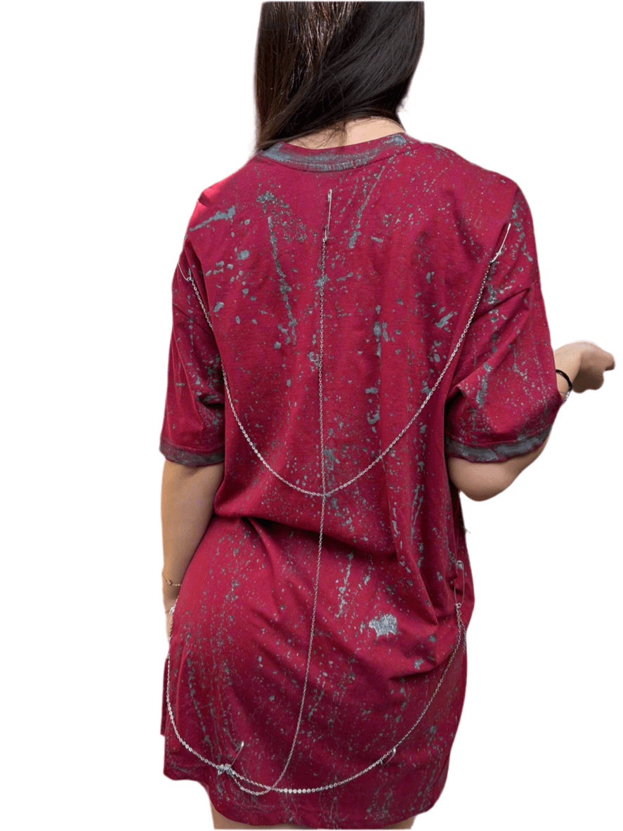 Tricou accesorizat grey touch