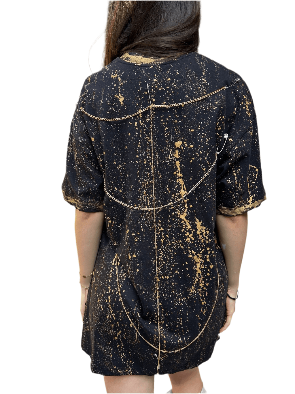 Tricou Gold Touch Oversize - Handpainted Premium