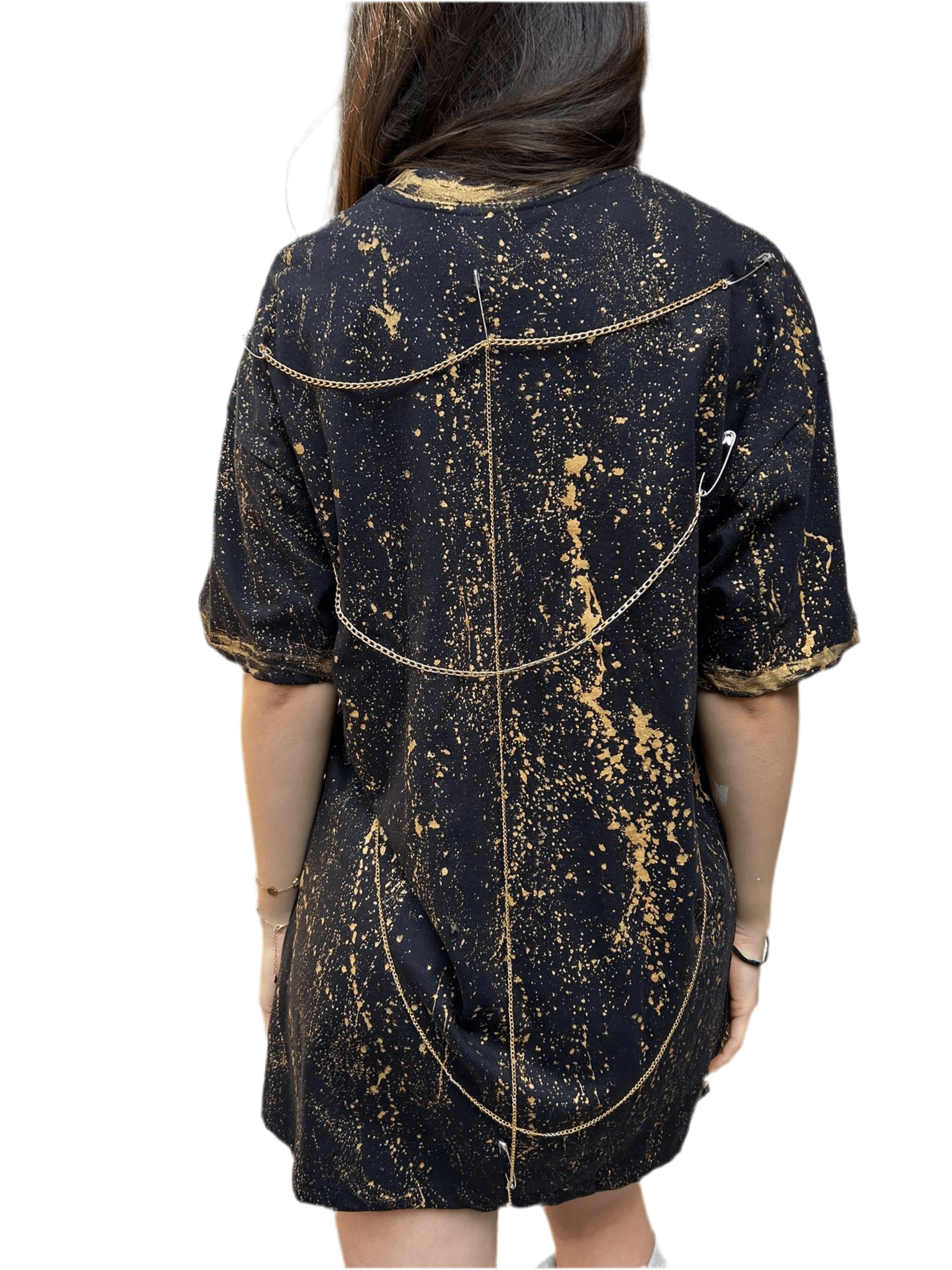 Tricou Gold Touch Oversize - Handpainted Premium