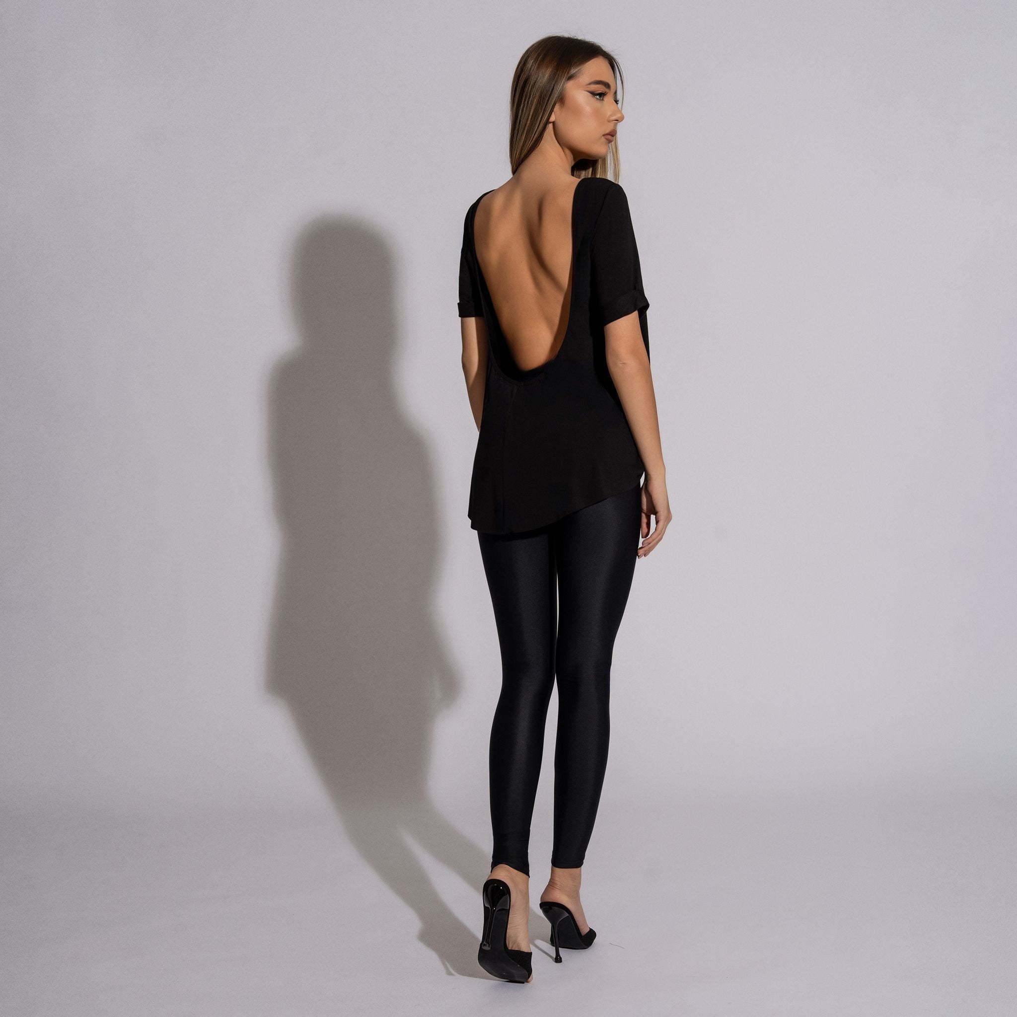 Pantaloni lycra cu fermoar pe tur Allure